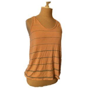 Women’s Banana Republic Tank, Size XS, Peach w/ Gray Stripes. Like New